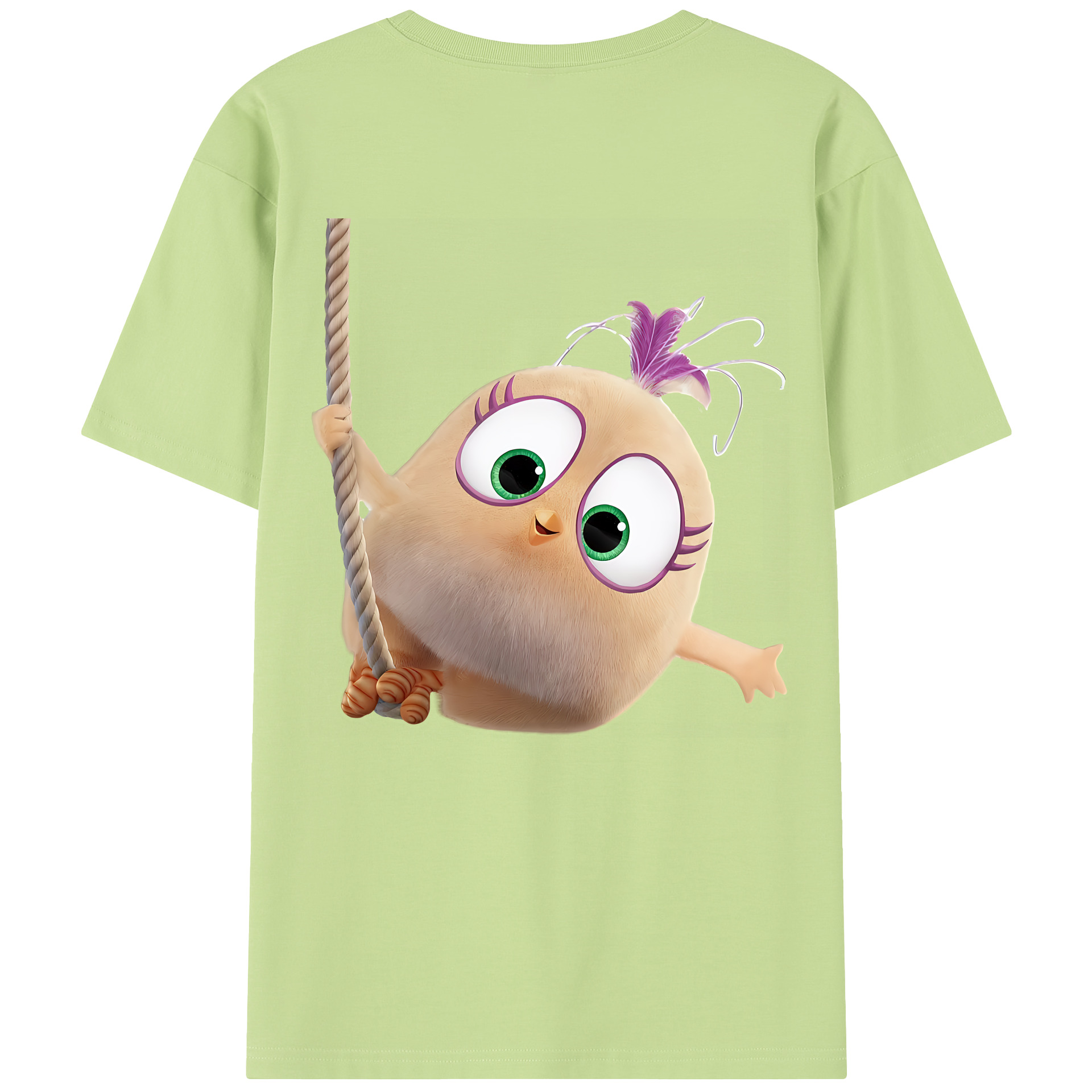 （画像用） Angry Birds アングリーバード 綿100％半袖Tシャツ（背面プリント）